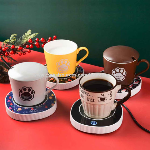 Tasse électrique tasses en porcelaine tasses Coaster café chauffe