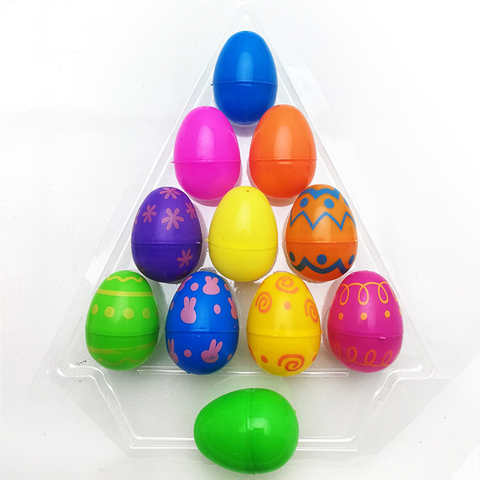 20Pcs Hanging Decor Solid Color Craft Ornaments Plastic Easter Eggs for  Easter Gifts Children DIY Painted Eggs Decor for Home - AliExpress