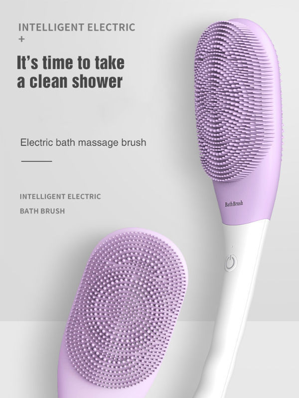 Buy Wholesale China Bath Brush Ipx7 Waterproof Vibration Silicone Back  Scratcher Electric Massage Shower Cleaning Brush & Bath Brush at USD 15