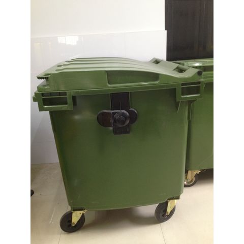 Large 660L Storage Trash Can with 4 Wheels Waste Bin - China