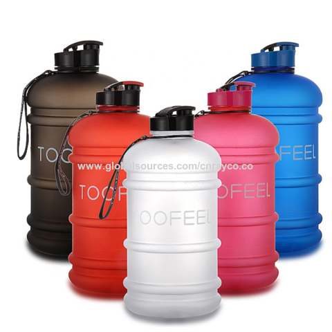 SHAKESPHERE BPA-Free Large Sports Water Bottle -(Matte Black,2.2L)