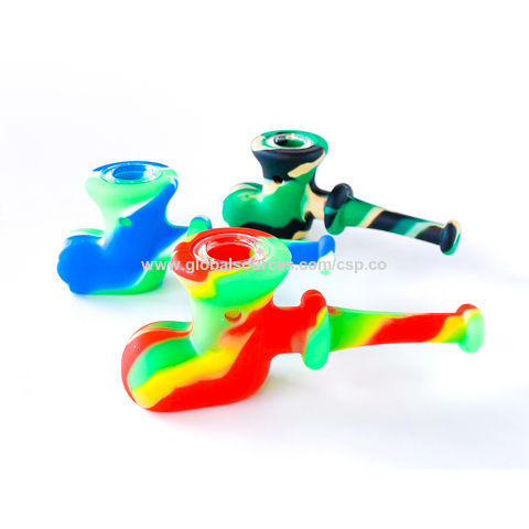Custom Logo Printed Wholesale Silicone Hand Pipes for Smoking - China  Silicone Tobacco Pipes and Tobacco Pipes price