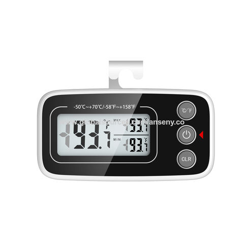 Digital Refrigerator Thermometer, Waterproof Freezer Thermometer With Large  Lcd Display, Max/min Record Function And Magnet, For Kitchen, Home  Temperature Monitoring, White