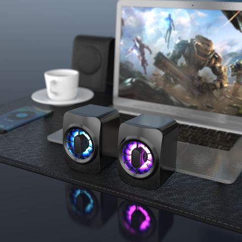 China Tws Led Mini computer Speakers Stereo Sound desktop speaker on ...
