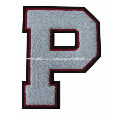  Iron on Letters for Clothing Glitter Chenille Varsity Letter  Patches for Jackets Backpacks Hat Sew Embroidered Alphabet 3'' with Gold  Sequin Personalized Cool Large Letterman Fabric Patches Blue O : Arts