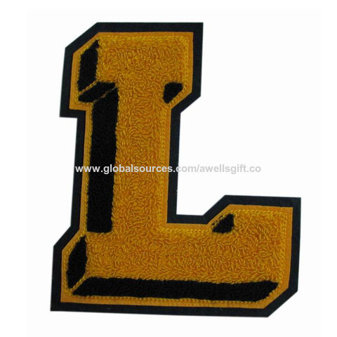 Sweet Varsity Number or Letter Sew or Iron on Embroidered Patch