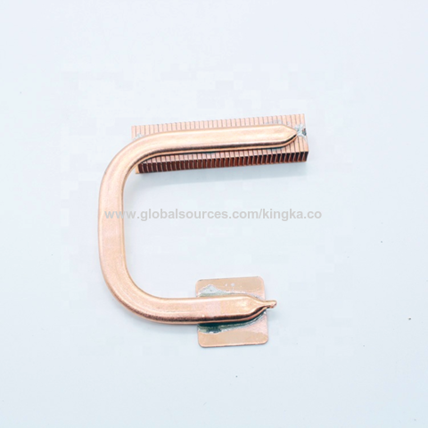 China Customized copper zipper fin copper heat sink soldered with heat ...