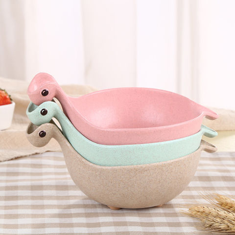 Unbreakable Wheat Straw Bowls, Cereal Bowls, Reusable Food Storage