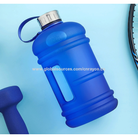 SHAKESPHERE BPA-Free Large Sports Water Bottle -(Matte Black,2.2L)