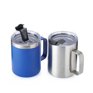 Buy Wholesale China Top Seller Stainless Steel Travel Tumbler 10oz 14oz Coffee  Mug Wine Cup Beer Mugs With Handle & Stainless Steel Mug at USD 2.55