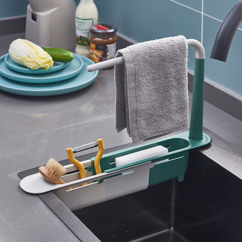 Buy Wholesale China Soap Sponge Holder Telescopic Kitchen Sinks