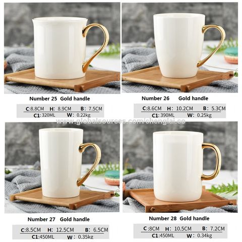 Best Coffee Mugs Ceramic Bamboo Personalized White Wholesale Unique