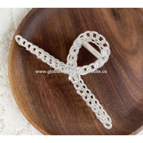 Pinzas para el cabello de moda con diseño de cadena, diseños OEM disponibles