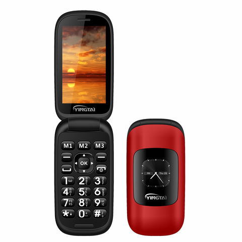 China 3.2 inch touch screen 4G flip senior phone on Global Sources,4G ...