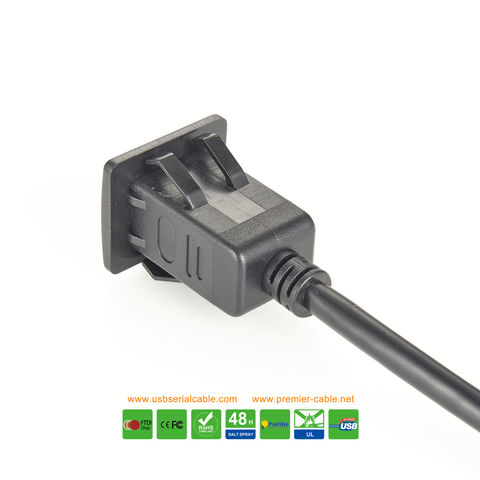 Buy Wholesale China Usb A Rj45 Panel Mount 2 Ports Screw Extension Cable & Usb  Rj45 Panel Mount Cable at USD 3