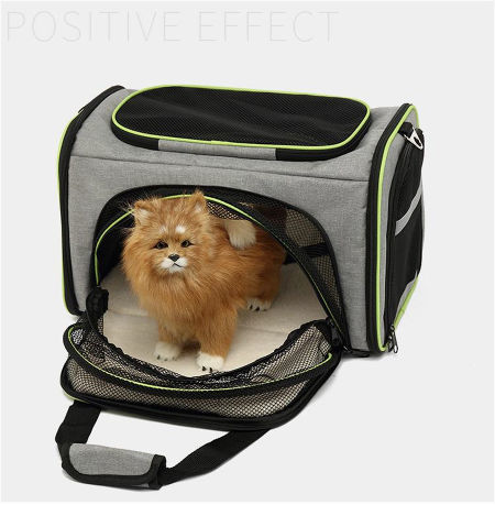 Easong Fashion Dog One Shoulder Bags Cat Pet Out Package Pet Dog Hangbag Bag Tote Travel Portable Slung Breathable Mesh Pet Backpack Foldable Practical Pockets Reinforced Shoulder Adjustable Straps