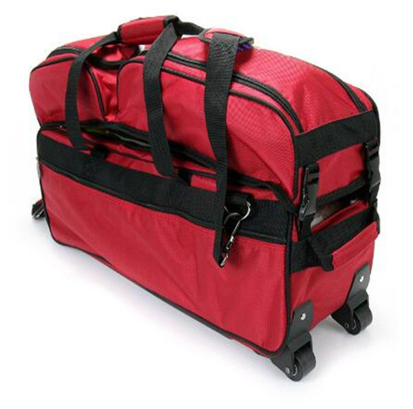 China Custom Durable rolling wheels bowling ball bags with detachable