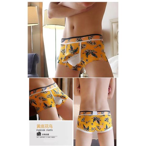 Men's Breathable Printed Trendy Personalized Underwear - China Man