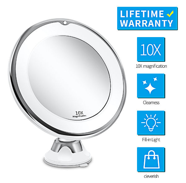 Makeup Mirror Led Vanity, 10x Magnifying Makeup Mirror With Lights