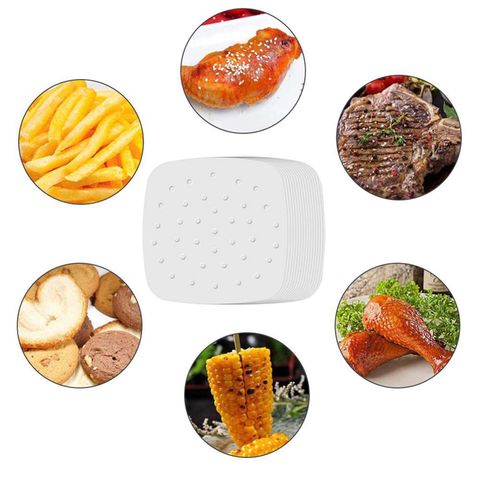 Air Fryer Paper With Holes Double-sided Silicone Oil Paper Food Greaseproof