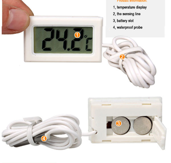 Buy Wholesale China Ce Approved Wire Electronic Aquarium Thermometer/digital  Fish Tank Temp Thermometer Tpm-10 & Digital Fish Tank Temp Thermometer at USD  0.65