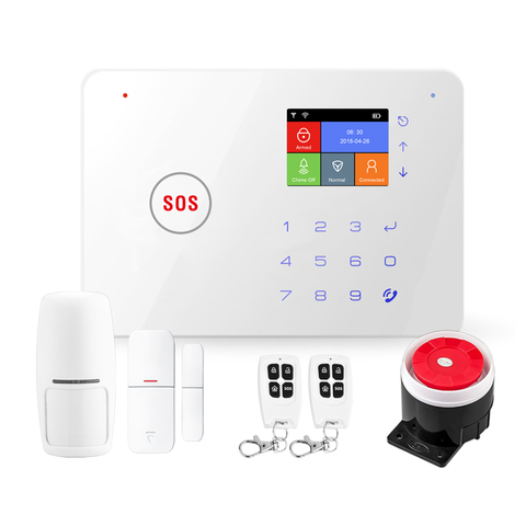 TUYA Smart Life APP WIFI&GSM Wireless Home Security Burglar Alarm System  Camera