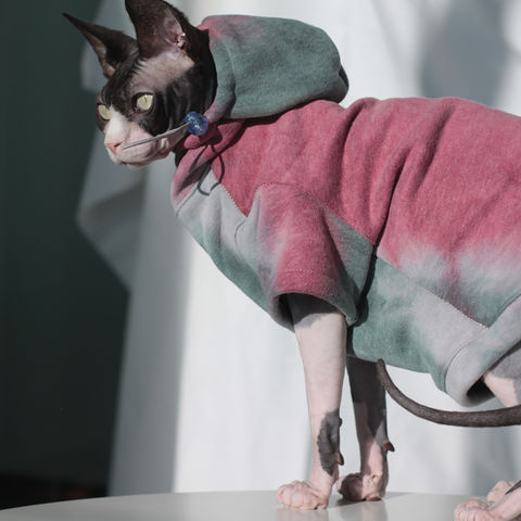 It is What It Is: Fleece Coat Sphynx Cat Clothes Pet 