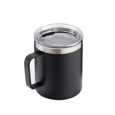 1pc Coffee Mug With Handle Insulated Egg Shape Stainless Steel