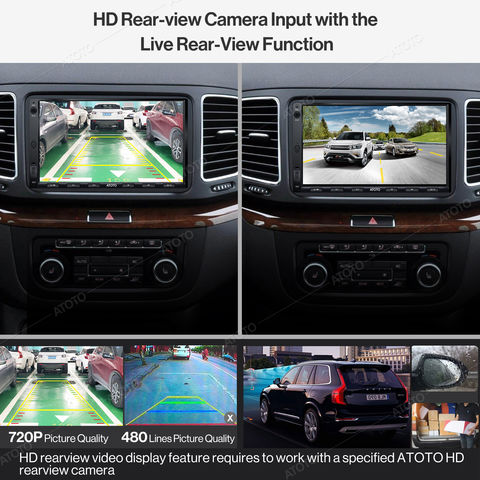 Radio Bluetooth para coche Carplay estéreo: 9 Single DIN Android Auto  Audio - QLED Pantalla táctil flotante reproductor MP5 con cámara de  respaldo