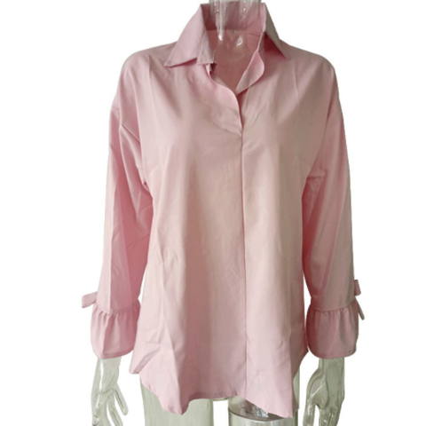 Chico's 100% Linen Pink striped Shirt Size X-Large