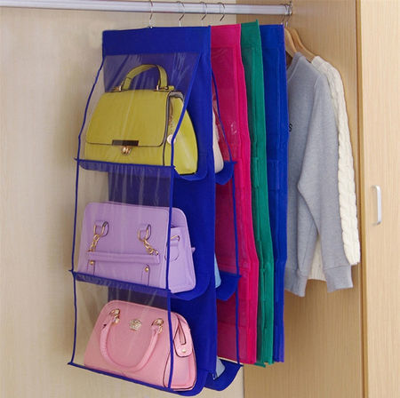 Buy Wholesale China 6-8 Pockets Hanging Handbag Organizer For Wardrobe  Closet Handbag Storage & Hanging Handbag Organizer at USD 0.895