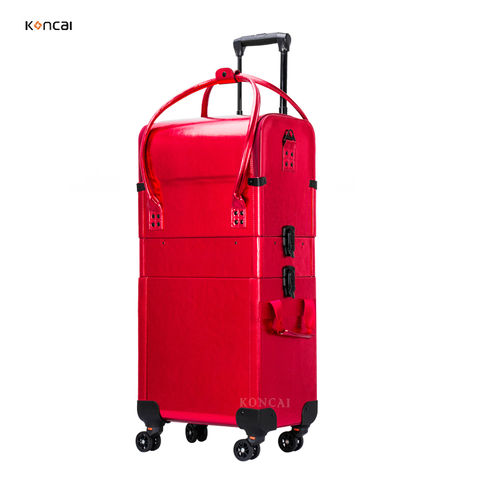 New Professional Mackup Rolling Luggage Spinner Cosmetic Case