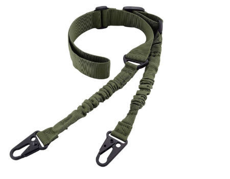 2 pack Rifle Gun Bungee Sling Strap Belt with HK Snap Hook Adjustable Polyester 