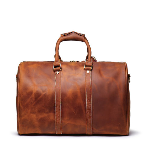 Buy Wholesale China Men s Leather Travel Bag Europe And America Retro Large Capacity Cross body Bag Leather Travelling Bag at USD 42 Global Sources