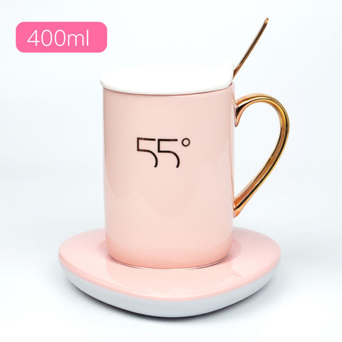 Buy Wholesale China Ceramic Mugs Thermostat Smart Self Heating Cup Wireless  Mobile Charging Coffee Porcelain Warmer & Ceramic Mugs at USD 15.89