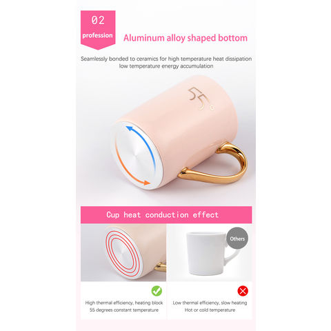 Buy Wholesale China Ceramic Mugs Thermostat Smart Self Heating Cup