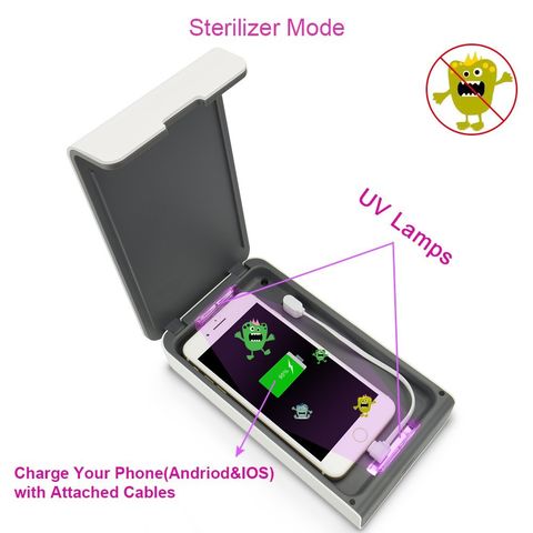 Stérilisateur rapide portable UV désinfectant téléphone bijou aromathérapie  USB