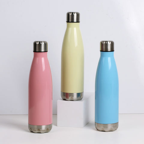 Flowers Stainless Steel Vacuum Insulated Water Bottle Flask Thermal Sports  Chilly 500ML Double Wall Coke Direct Drinking Cup