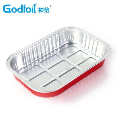 Wrinkle Wall Extra Large Disposable Aluminum Roasting Pan with Lid - China Disposable  Foil Pans, Kitchen Aluminum Tray