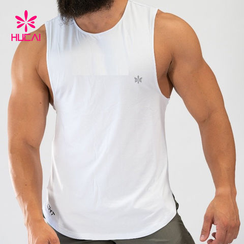 Camiseta sin mangas con tirantes para hombre para fitness y culturismo