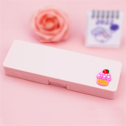 Buy Wholesale China Plastic Pencil Case Simple Cartoon Student  Multifunctional Frosted Storage Box & Plastic Pencil Case at USD 1.11