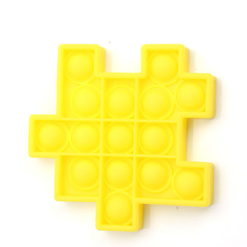 Cube Anti-Stress, Fidget Toy Cube Anti Stress Jouet, Jaune