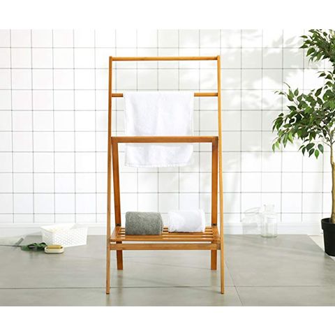 Bamboo Wall Mount Shower Shelf Bamboo Bath Accessories Bathroom Towel  Holder - China Bamboo Bathroom Towel Rack, Wall-Mounted Bamboo Bathroom  Towel Rack