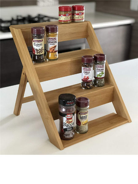 Buy Wholesale China High Quality 4-tier Bamboo Spice Rack With 20