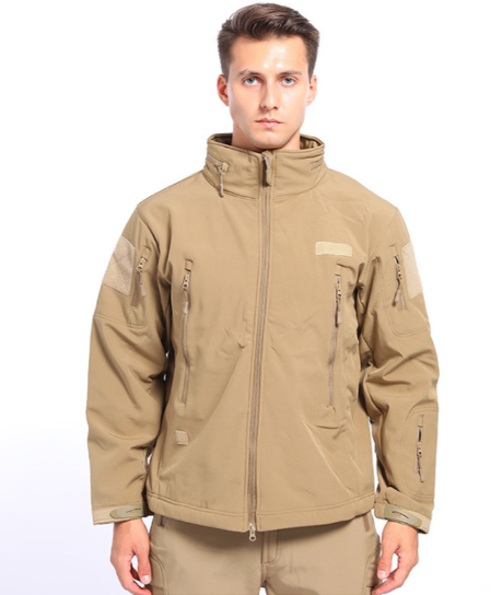 Men's Waterproof Military Tactical Jacket Fishing Windbreaker Soft Shell Outdoor 