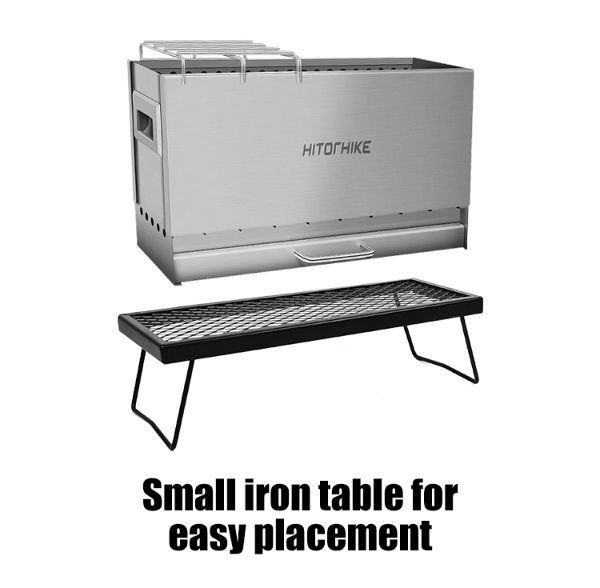 China HOMFUL Customized Portable High Quality Outdoor Garden Grills Stainless Steel BBQ Charcoal