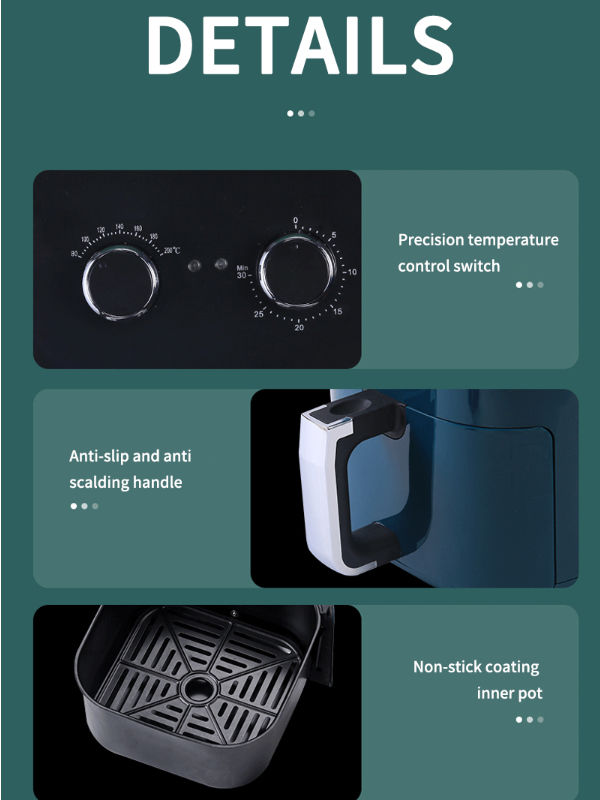 China Kitchen Appliance Large Capacity Multifunctional No Oil Air Fryer