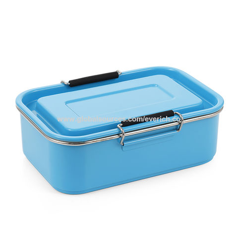 Buy Wholesale China 2 Layer Stainless Steel Lunch Box New Design Metal Food  Container Leakproof Adult Bento Box & Bento Lunch Box at USD 3.45