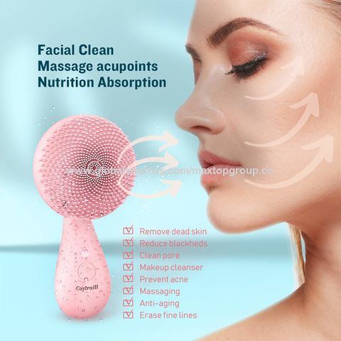 Silicone Facial Cleansing Brush Face Deep Cleaning Massage Makeup Removal  Brush Double Heads Skin Care Brush Tool Pore Cleaner Silicone Facial Cleansing  Brush - China Facial Cleansing Brush and Face Cleaning Massage