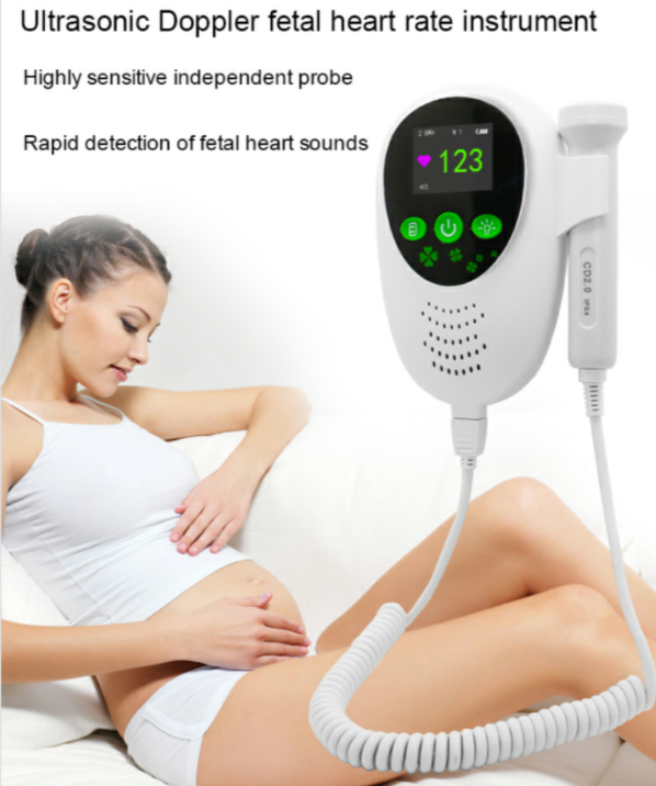 3.0mhz Doppler Fetal, Heart Rate Monitor - Pregnancy Baby Fetal Sound, Heart